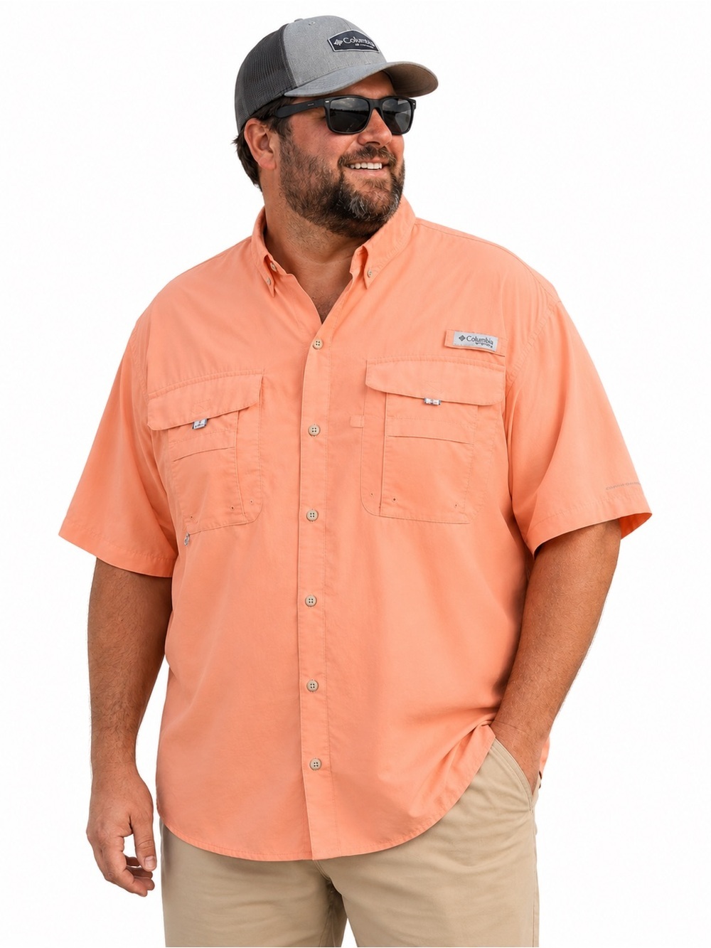 Columbia Short Sleeve Shirt - Peach Pink